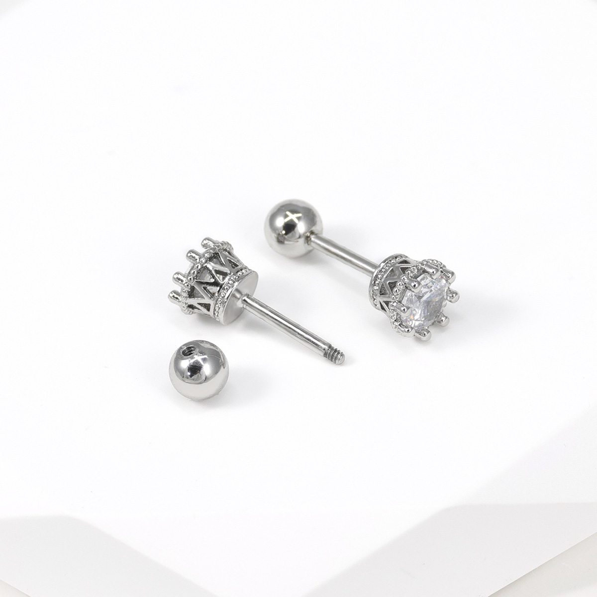 2pcs Cartilage Earrings Stud F - Body Jewelry Surgical Steel ulasan dan harga